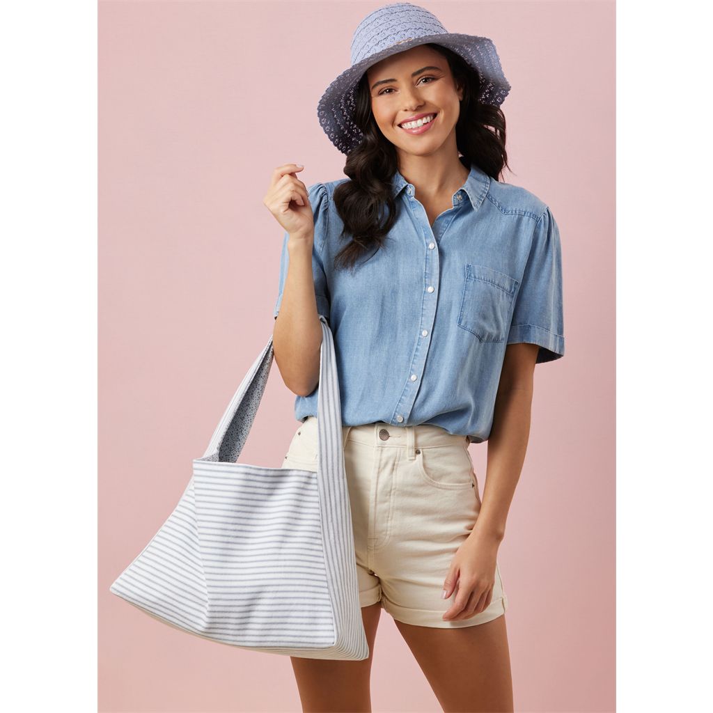 Simplicity Sewing Pattern S3154 One Pattern Piece Bags 3154 Image 4 From Patternsandplains.com