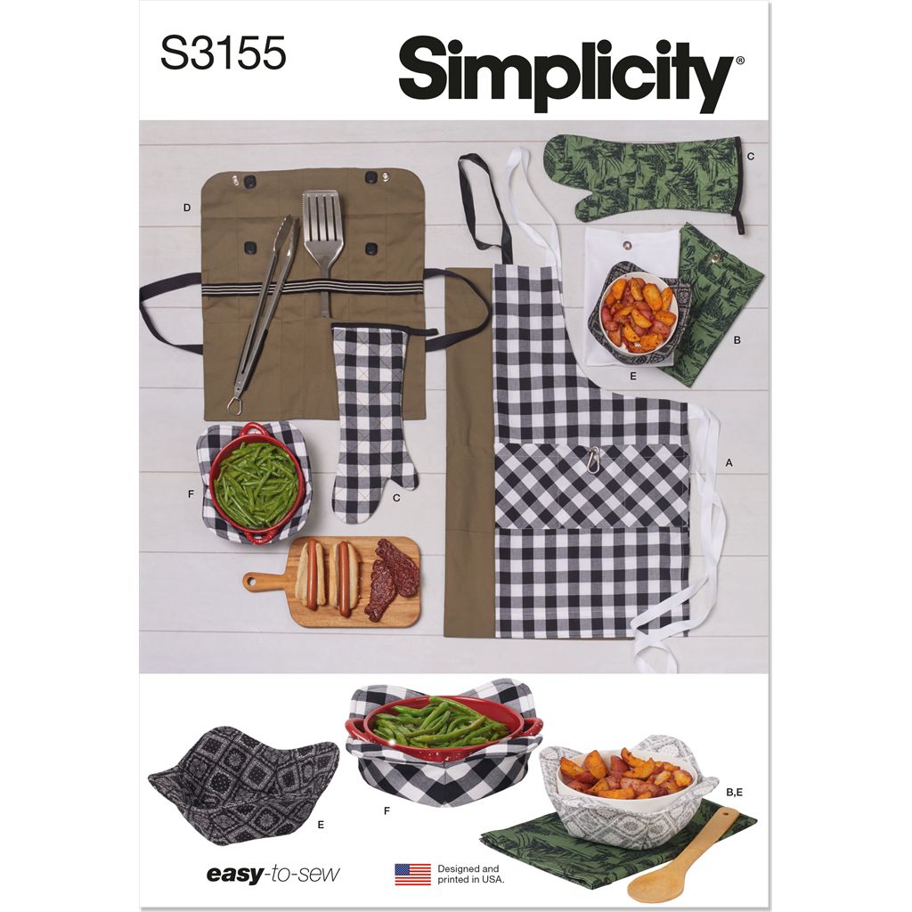 Simplicity Sewing Pattern S3155 Outdoor Grill and Picnic Accessories 3155 Image 1 From Patternsandplains.com