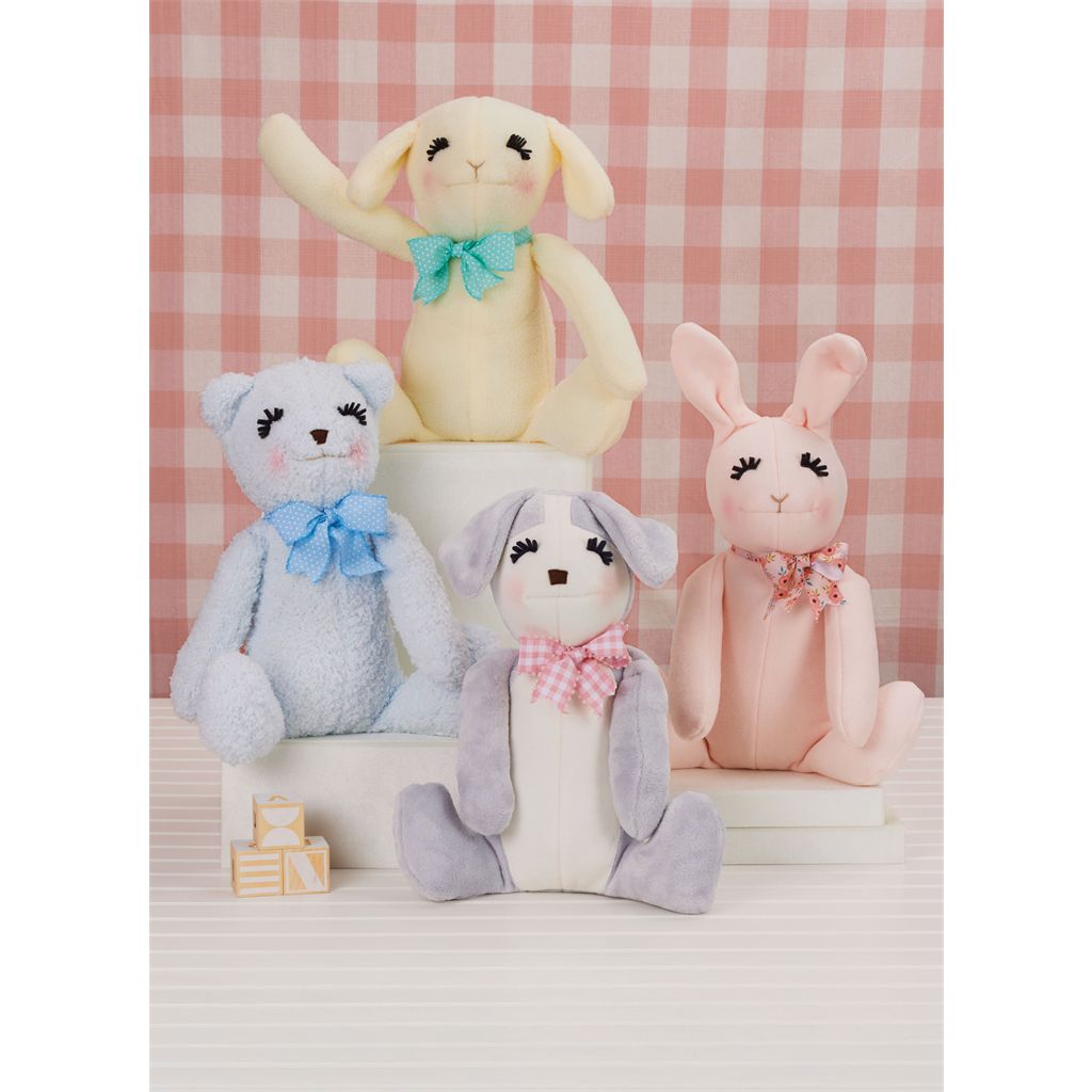 Simplicity Sewing Pattern S3157 Seated Plush Animals by Elaine Heigl Designs 3157 Image 2 From Patternsandplains.com