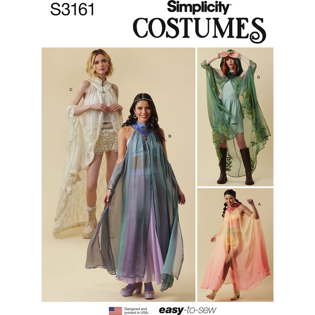 Simplicity Sewing Pattern S3161 Misses Capes 3161 Image 1 From Patternsandplains.com