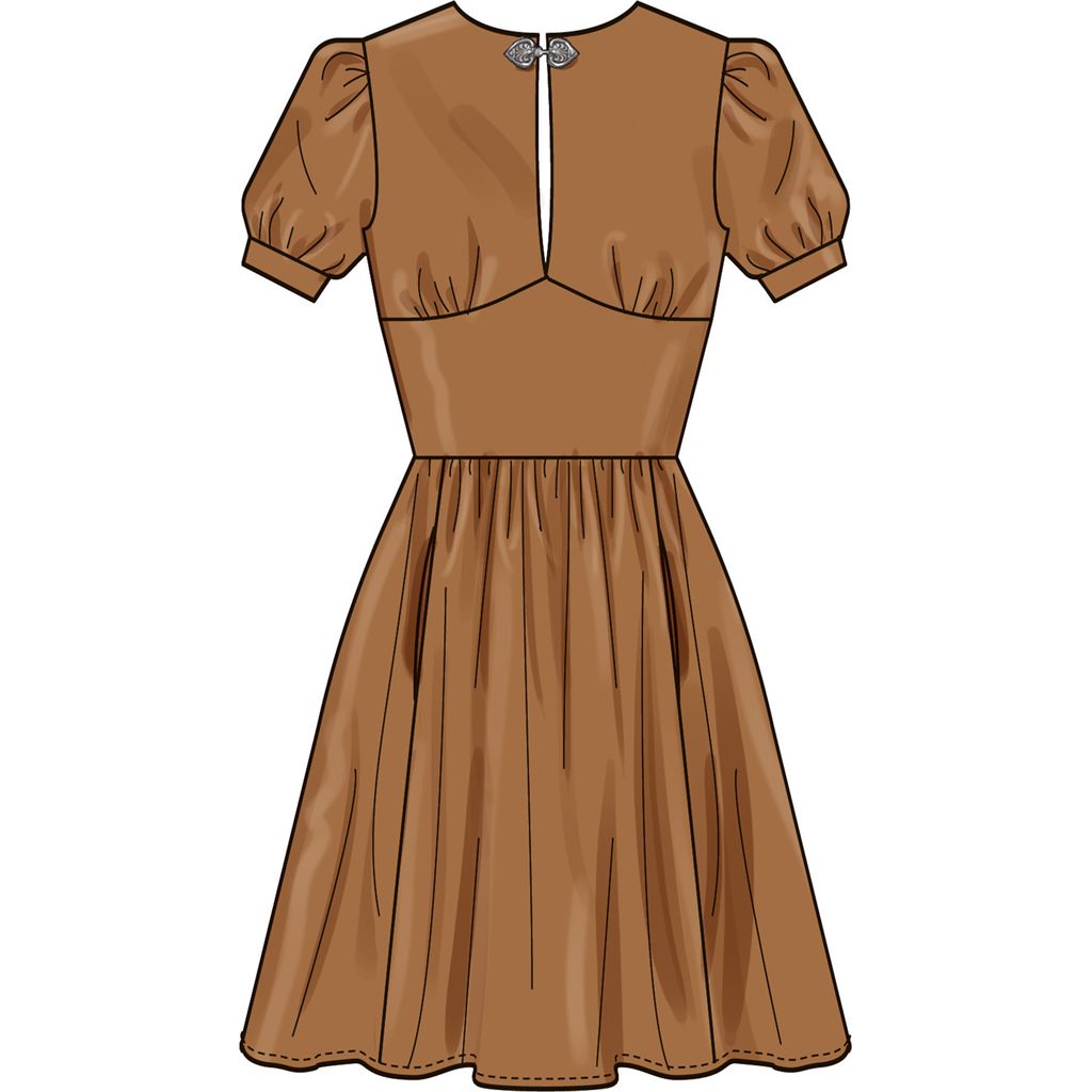 Simplicity Sewing Pattern S3163 Misses and Womens Dress with Sleeve Variations In Two Lengths 3163 Image 3 From Patternsandplains.com