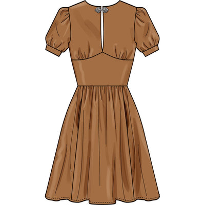 Simplicity Sewing Pattern S3163 Misses and Womens Dress with Sleeve Variations In Two Lengths 3163 Image 3 From Patternsandplains.com