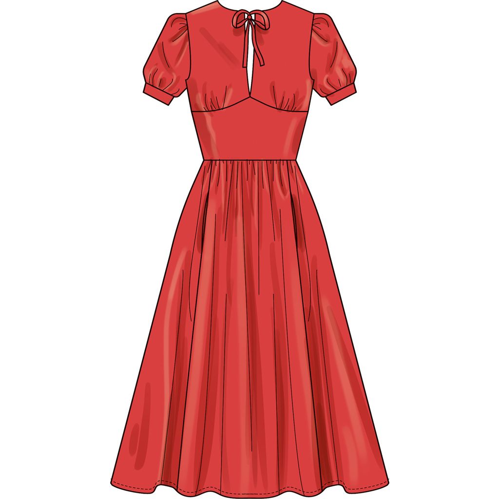 Simplicity Sewing Pattern S3163 Misses and Womens Dress with Sleeve Variations In Two Lengths 3163 Image 4 From Patternsandplains.com