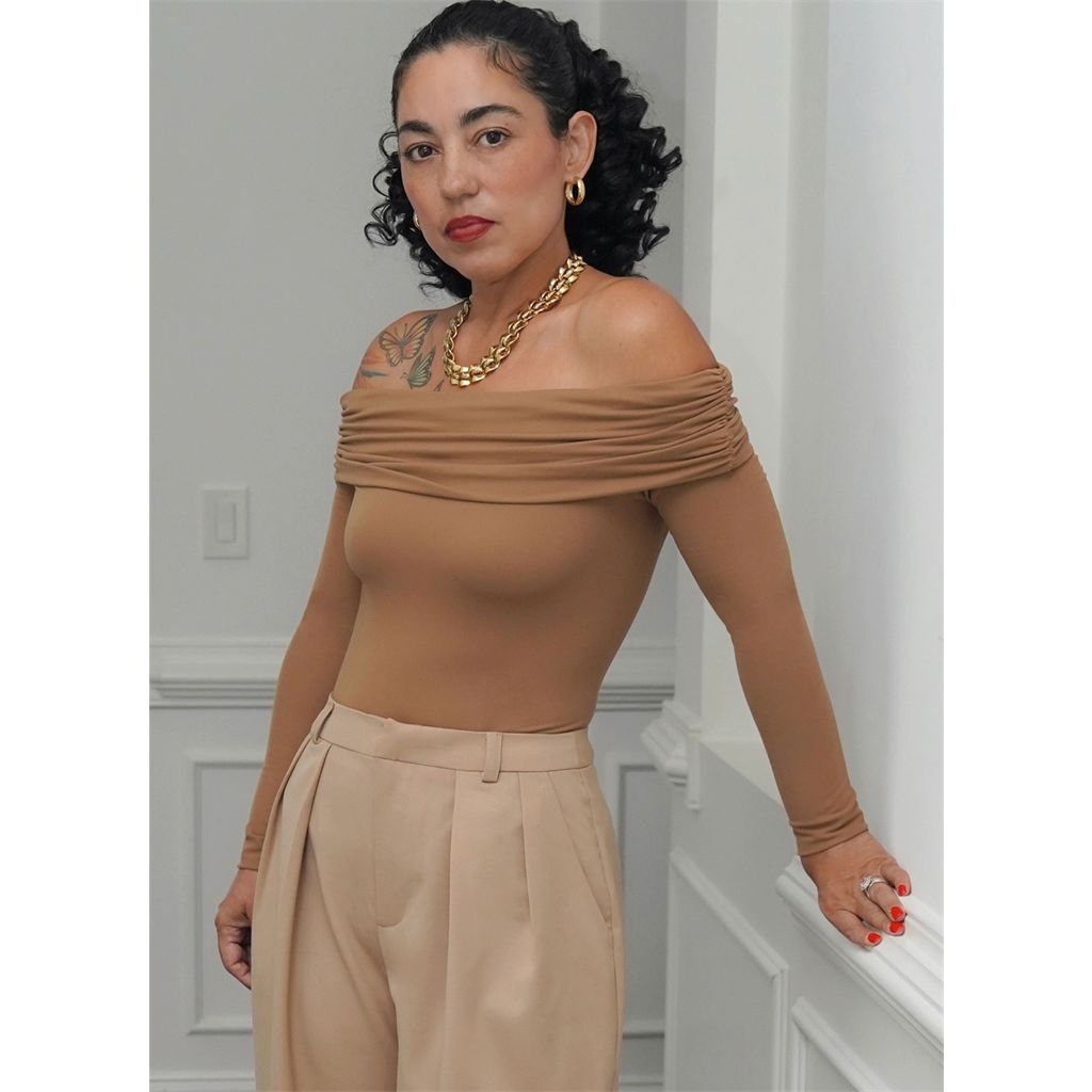 Simplicity Sewing Pattern S3167 Misses Off The Shoulder Knit Top and Woven Trousers by Mimi G Style 3167 Image 3 From Patternsandplains.com