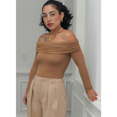 Simplicity Sewing Pattern S3167 Misses Off The Shoulder Knit Top and Woven Trousers by Mimi G Style 3167 Image 3 From Patternsandplains.com