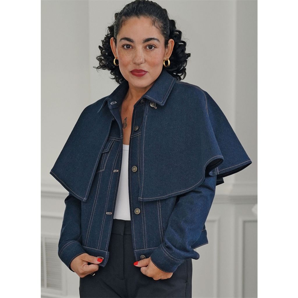 Simplicity Sewing Pattern S3168 Misses Jacket with Detachable Capelet in Two Lengths by Mimi G Style 3168 Image 3 From Patternsandplains.com