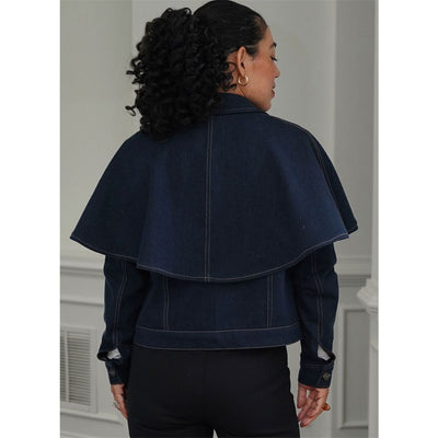 Simplicity Sewing Pattern S3168 Misses Jacket with Detachable Capelet in Two Lengths by Mimi G Style 3168 Image 8 From Patternsandplains.com