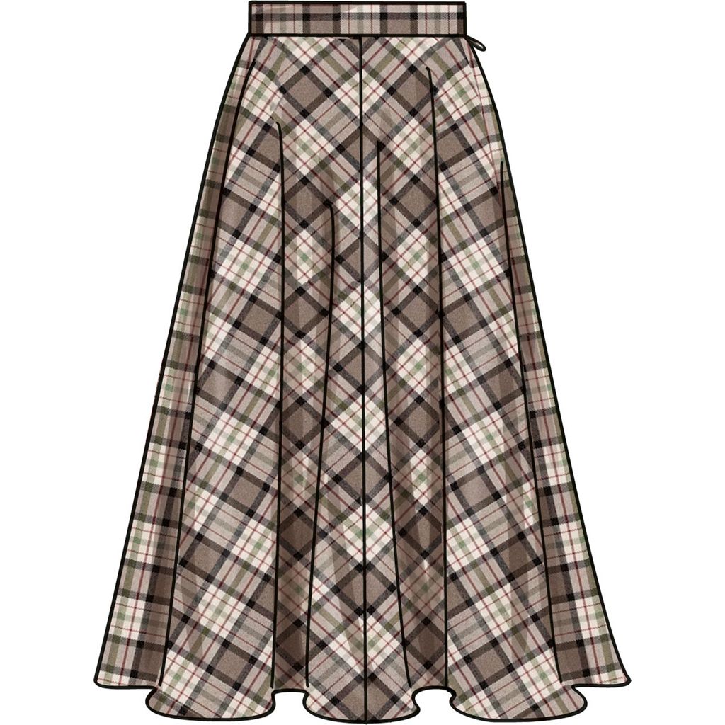 Simplicity Sewing Pattern S3169 Misses and Womens Full Skirt with Pocket Variations 3169 Image 3 From Patternsandplains.com