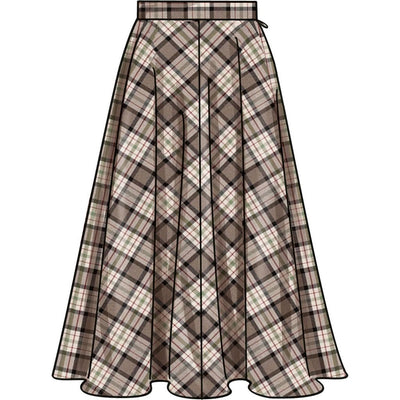 Simplicity Sewing Pattern S3169 Misses and Womens Full Skirt with Pocket Variations 3169 Image 3 From Patternsandplains.com