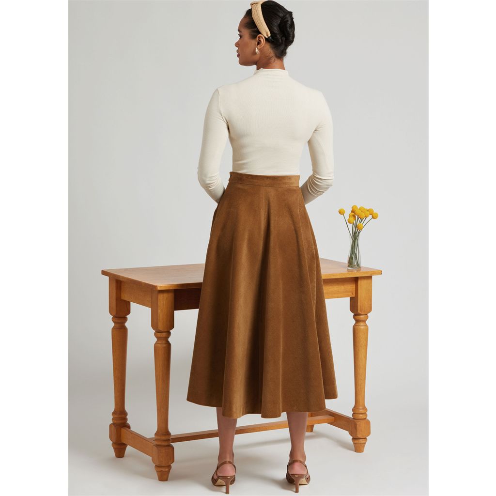 Simplicity Sewing Pattern S3169 Misses and Womens Full Skirt with Pocket Variations 3169 Image 6 From Patternsandplains.com