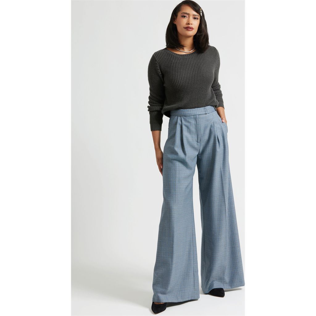 Simplicity Sewing Pattern S3170 Misses Wide Leg Pleated Pants with Length and Waistband Variations 3170 Image 2 From Patternsandplains.com