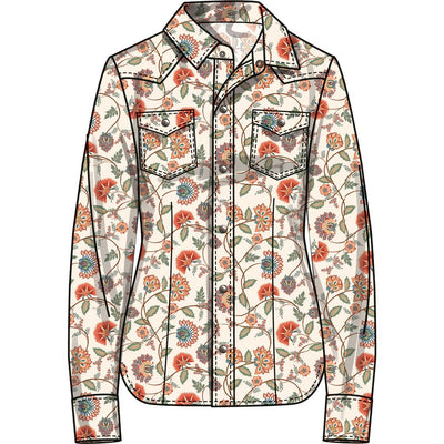 Simplicity Sewing Pattern S3171 Unisex Western Style Shirt 3171 Image 4 From Patternsandplains.com