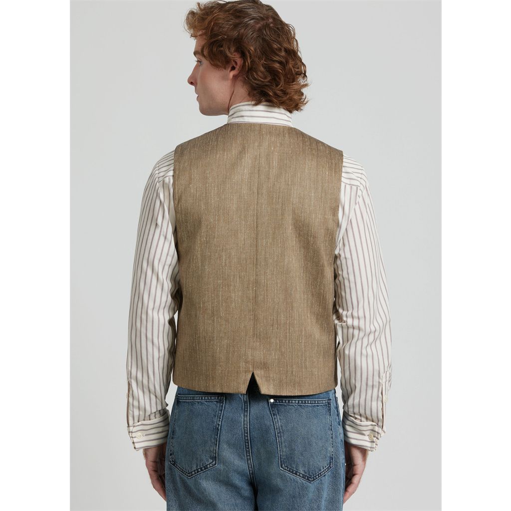 Simplicity Sewing Pattern S3172 Mens Vest and Slim Fit Shirt 3172 Image 6 From Patternsandplains.com