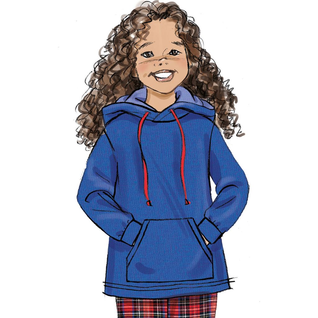 Simplicity Sewing Pattern S3173 Girls Boys and Adult Knit Hoodie and Pants 3173 Image 4 From Patternsandplains.com