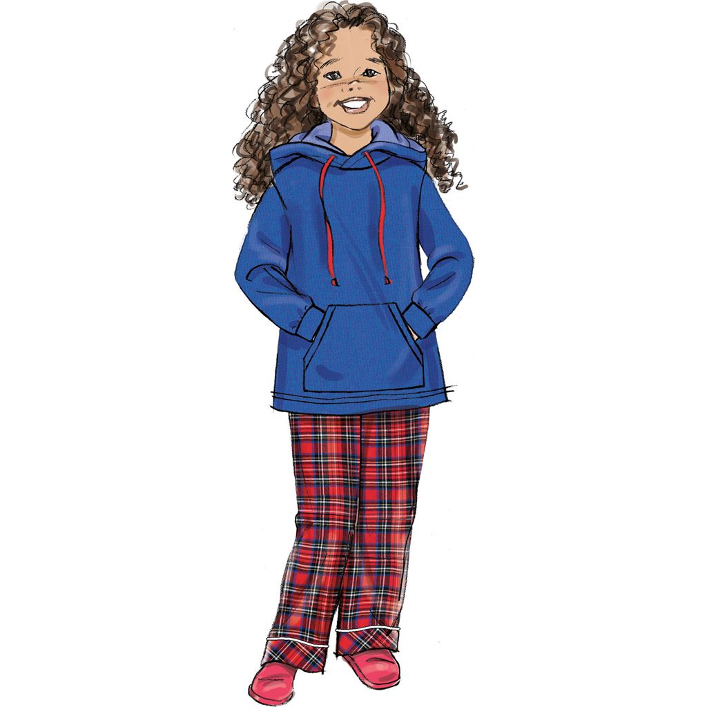 Simplicity Sewing Pattern S3173 Girls Boys and Adult Knit Hoodie and Pants 3173 Image 8 From Patternsandplains.com