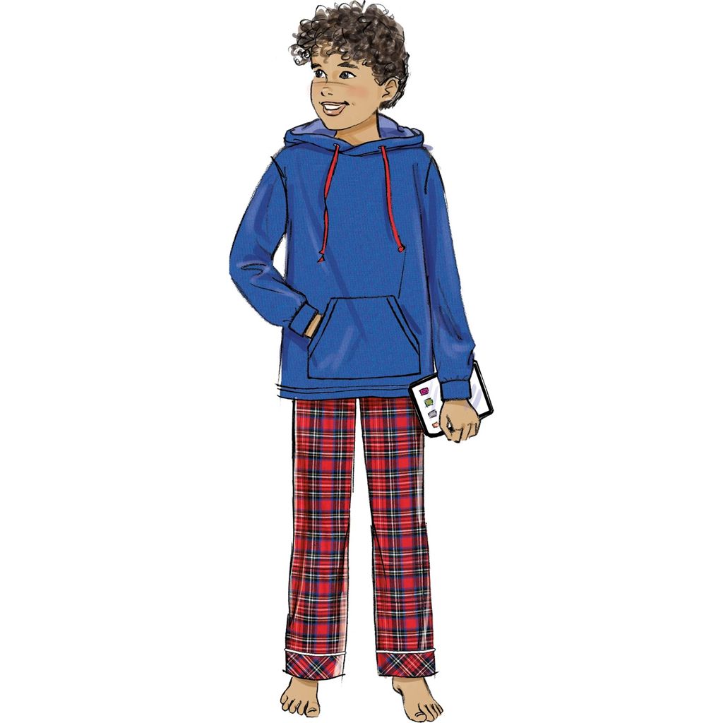 Simplicity Sewing Pattern S3173 Girls Boys and Adult Knit Hoodie and Pants 3173 Image 9 From Patternsandplains.com