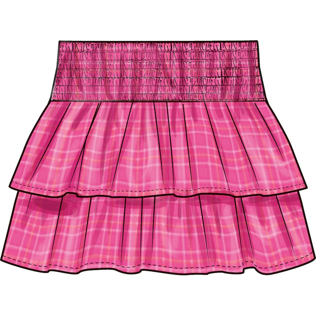 Simplicity Sewing Pattern S3175 Childrens and Girls Faux Smocking Skirts 3175 Image 4 From Patternsandplains.com