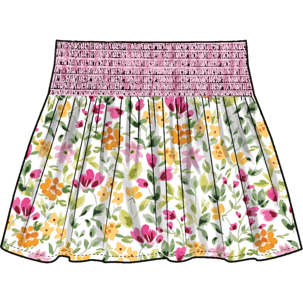 Simplicity Sewing Pattern S3175 Childrens and Girls Faux Smocking Skirts 3175 Image 5 From Patternsandplains.com
