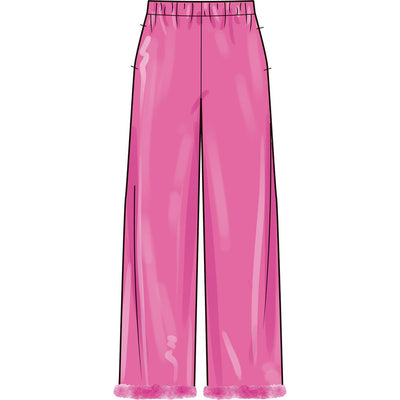 Simplicity Sewing Pattern S3176 Childrens and Girls Lounge Shirt Shorts and Pants 3176 Image 5 From Patternsandplains.com
