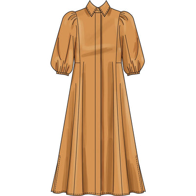 Simplicity Sewing Pattern S3193 Misses Shirtdress with Sleeve and Length Variations 3193 Image 3 From Patternsandplains.com