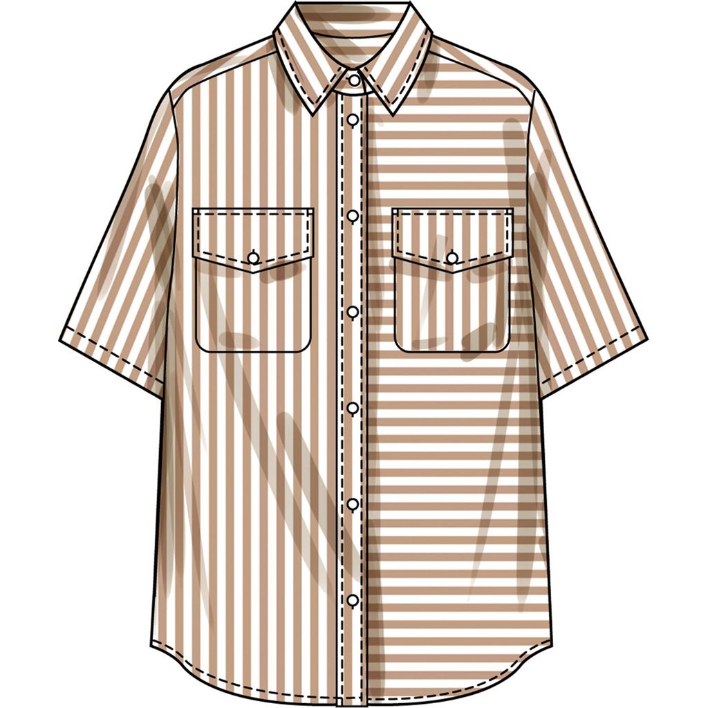 Simplicity Sewing Pattern S3194 Misses Shirt with Sleeve Variations 3194 Image 3 From Patternsandplains.com