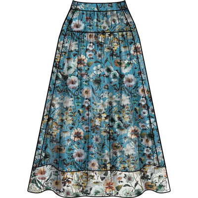 Simplicity Sewing Pattern S3198 Misses Gathered Skirt in Two Lengths 3198 Image 5 From Patternsandplains.com