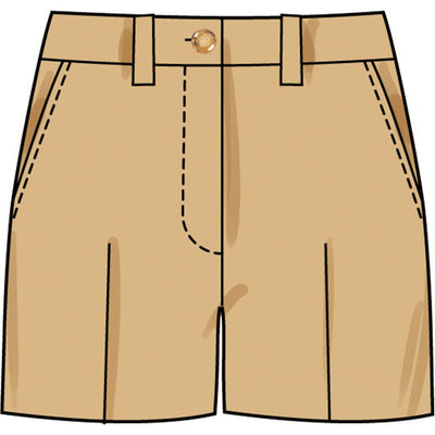 Simplicity Sewing Pattern S3199 Misses and Miss Petite Shorts and Pants 3199 Image 3 From Patternsandplains.com