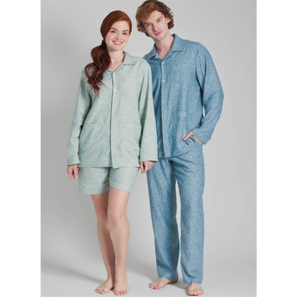 Simplicity Sewing Pattern S3204 Unisex Pyjamas 3204 Image 6 From Patternsandplains.com