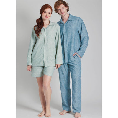 Simplicity Sewing Pattern S3204 Unisex Pyjamas 3204 Image 6 From Patternsandplains.com