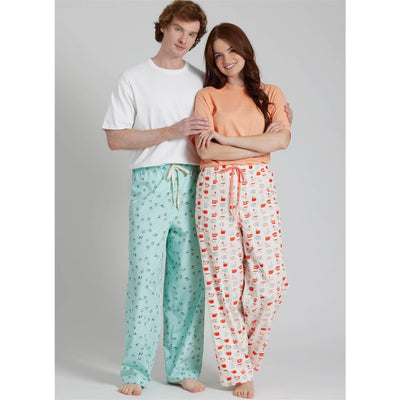 Simplicity Sewing Pattern S3205 Unisex Lounge Pants 3205 Image 2 From Patternsandplains.com