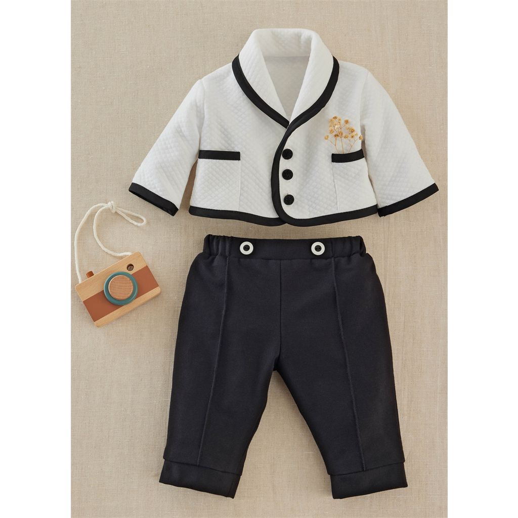 Simplicity Sewing Pattern S3208 Babies Jacket Pants in Two Lengths and Cap in S M L 3208 Image 2 From Patternsandplains.com