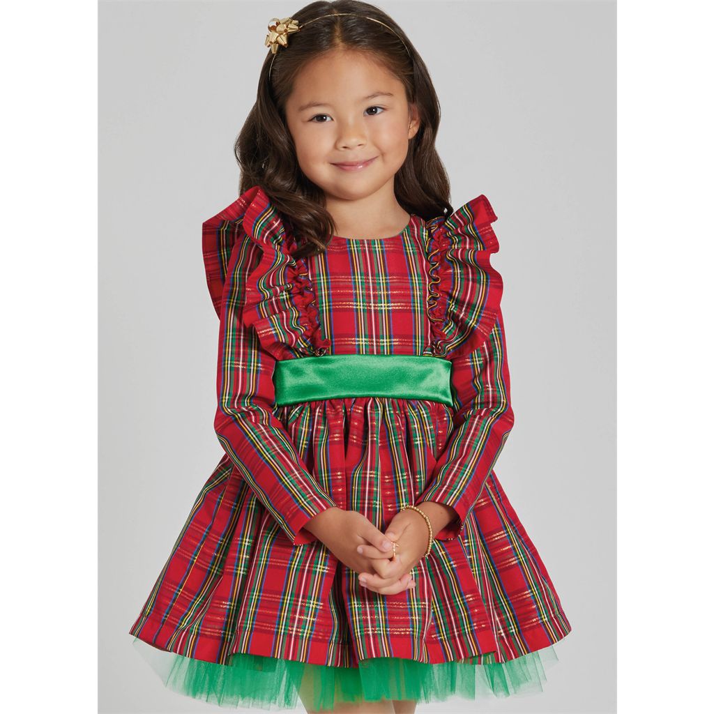Simplicity Sewing Pattern S3209 Childrens Dress with Sleeve Variations 3209 Image 2 From Patternsandplains.com