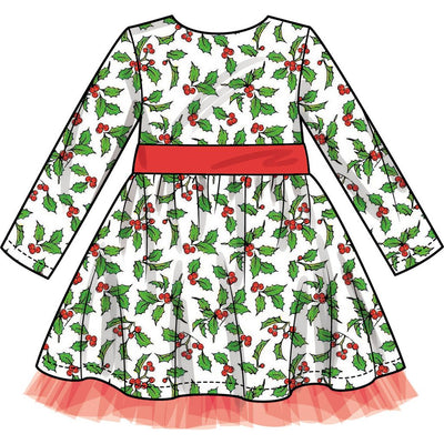 Simplicity Sewing Pattern S3209 Childrens Dress with Sleeve Variations 3209 Image 3 From Patternsandplains.com