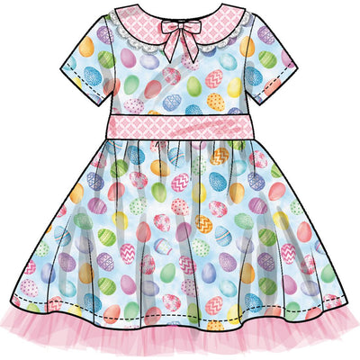 Simplicity Sewing Pattern S3209 Childrens Dress with Sleeve Variations 3209 Image 4 From Patternsandplains.com