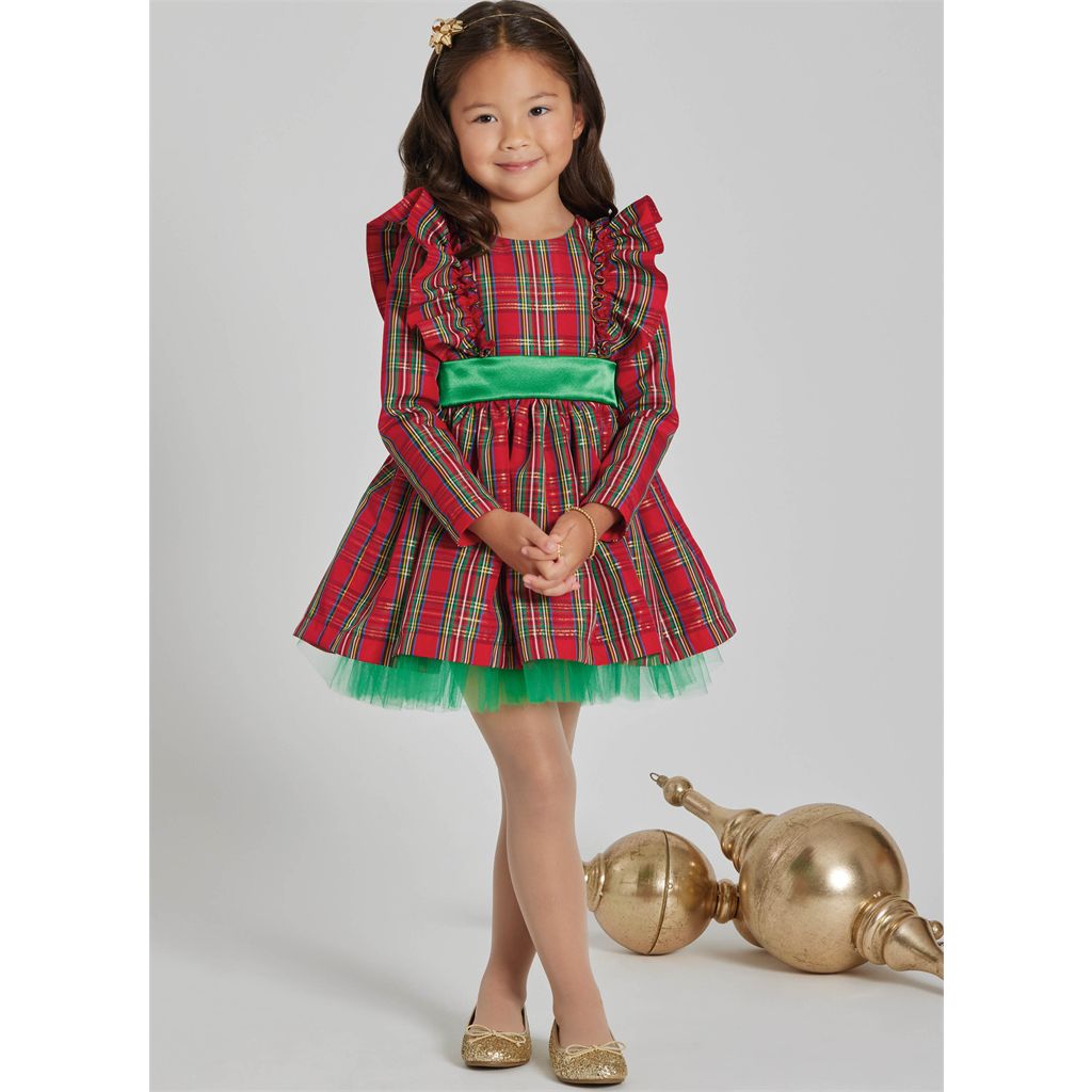 Simplicity Sewing Pattern S3209 Childrens Dress with Sleeve Variations 3209 Image 6 From Patternsandplains.com