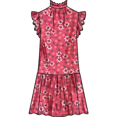 Simplicity Sewing Pattern S3211 Girls Dress with Sleeve Variations 3211 Image 3 From Patternsandplains.com