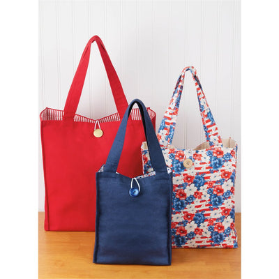 Simplicity Sewing Pattern S3217 Learn to Sew Totes in Three Sizes 3217 Image 2 From Patternsandplains.com