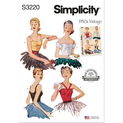 Simplicity Sewing Pattern S3220 Misses Blouse with Detachable Cuffs 3220 Image 1 From Patternsandplains.com