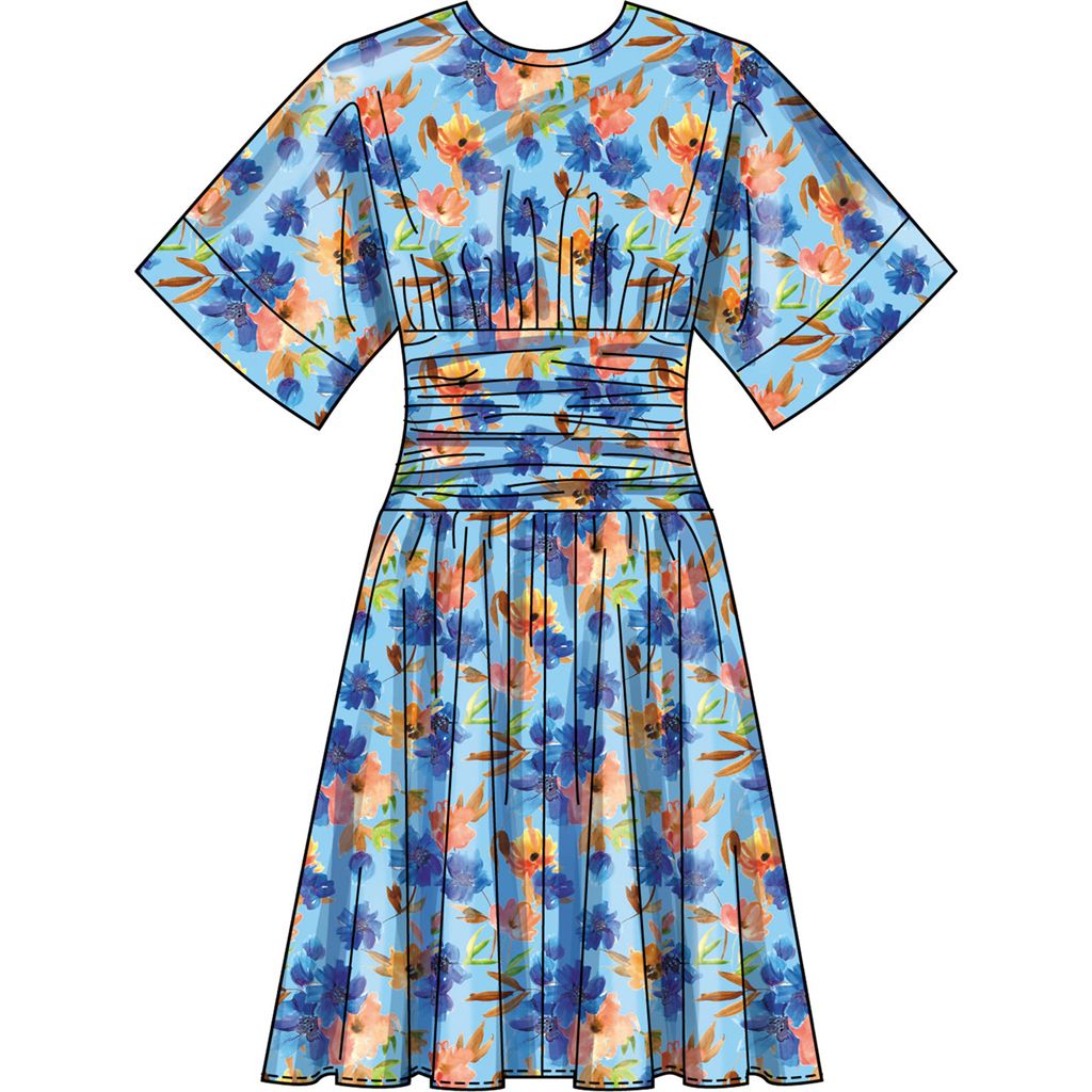 Simplicity Sewing Pattern S3229 Misses and Womens Midi Dress in Two Lengths 3229 Image 3 From Patternsandplains.com