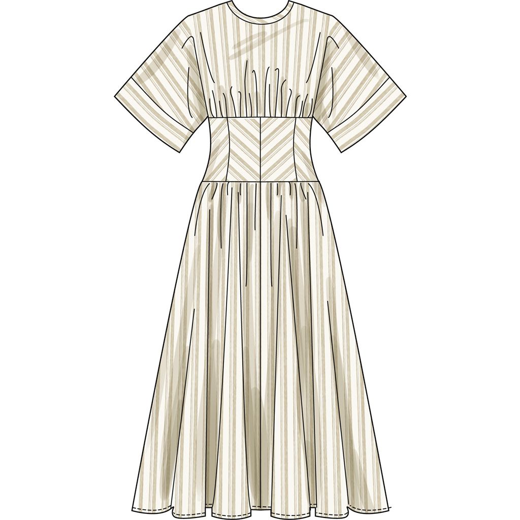 Simplicity Sewing Pattern S3229 Misses and Womens Midi Dress in Two Lengths 3229 Image 4 From Patternsandplains.com