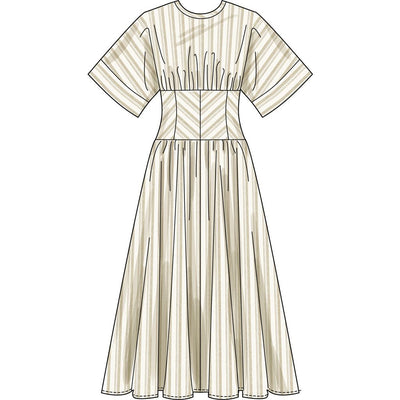 Simplicity Sewing Pattern S3229 Misses and Womens Midi Dress in Two Lengths 3229 Image 4 From Patternsandplains.com