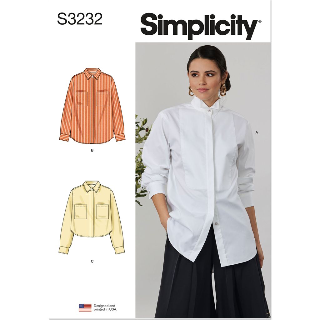 Simplicity Sewing Pattern S3232 Misses Oversized Shirt 3232 Image 1 From Patternsandplains.com