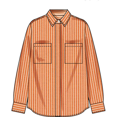 Simplicity Sewing Pattern S3232 Misses Oversized Shirt 3232 Image 3 From Patternsandplains.com
