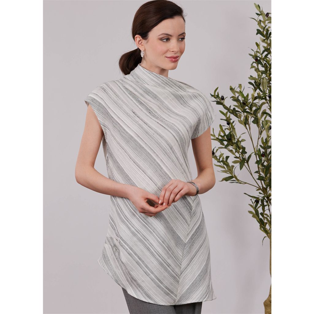 Simplicity Sewing Pattern S3233 Misses Draped Top in Three Lengths 3233 Image 2 From Patternsandplains.com