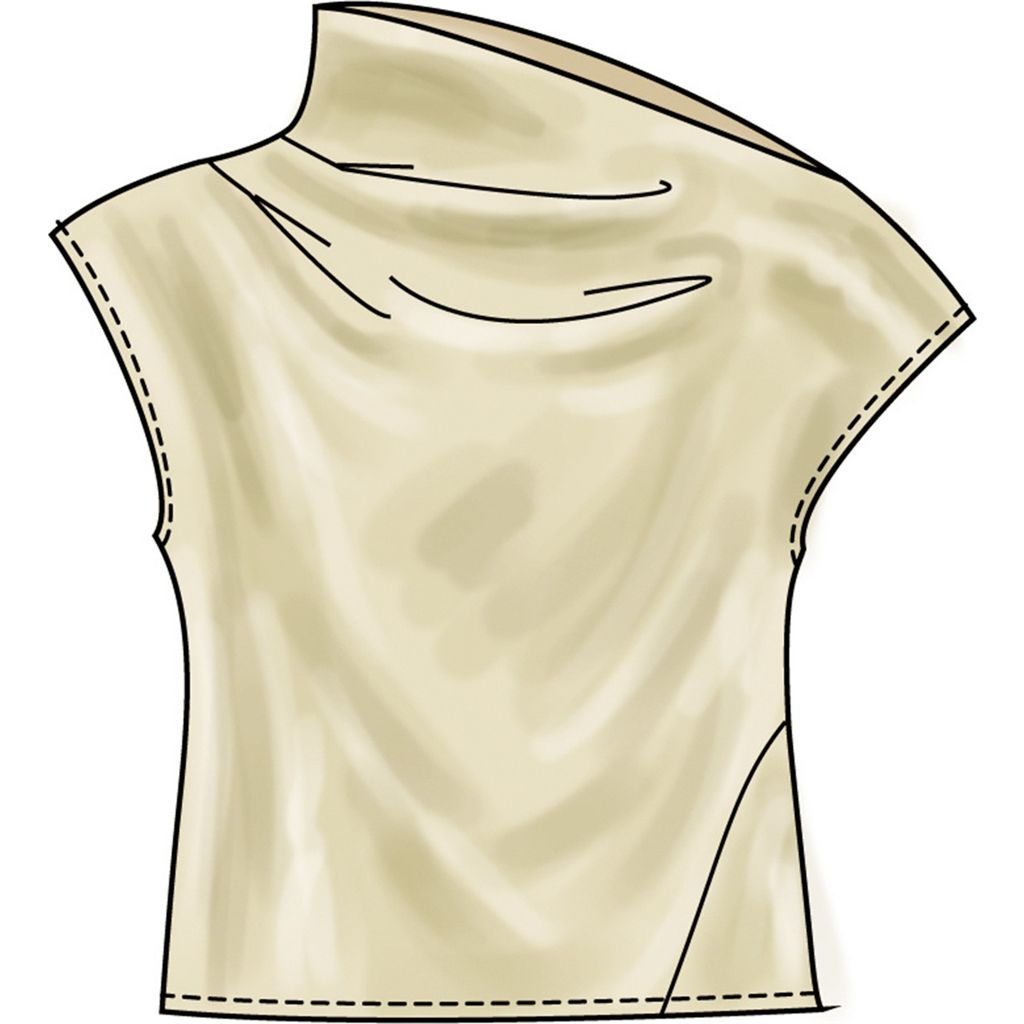 Simplicity Sewing Pattern S3233 Misses Draped Top in Three Lengths 3233 Image 4 From Patternsandplains.com
