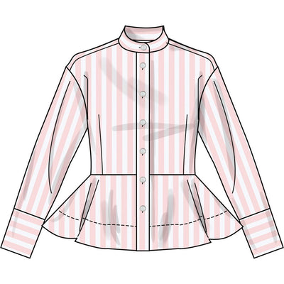 Simplicity Sewing Pattern S3234 Misses Peplum Shirt 3234 Image 4 From Patternsandplains.com