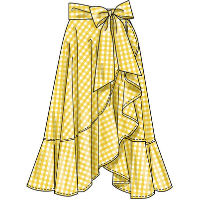 Simplicity Sewing Pattern S3235 Misses Wrap Midi Skirt 3235 Image 4 From Patternsandplains.com
