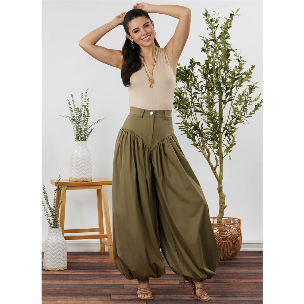 Simplicity Sewing Pattern S3236 Misses Wide and Balloon Leg Pants and Shorts 3236 Image 2 From Patternsandplains.com
