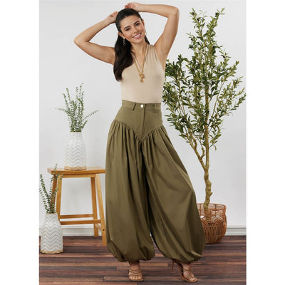 Simplicity Sewing Pattern S3236 Misses Wide and Balloon Leg Pants and Shorts 3236 Image 2 From Patternsandplains.com