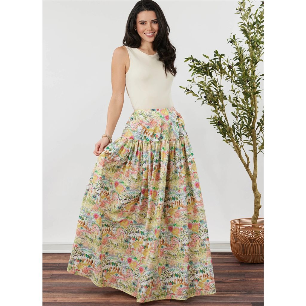 Simplicity Sewing Pattern S3237 Misses Skirt in Three Lengths 3237 Image 2 From Patternsandplains.com